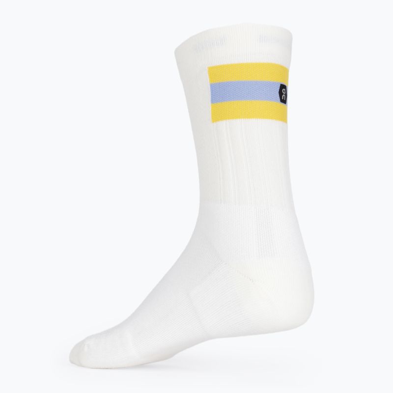 Socken Herren On Tennis white/mustard 2
