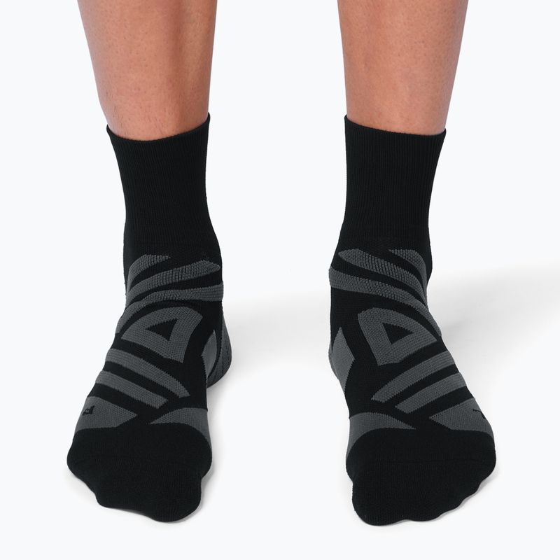 Herren On Running Performance Mid schwarz/shadow Laufsocken