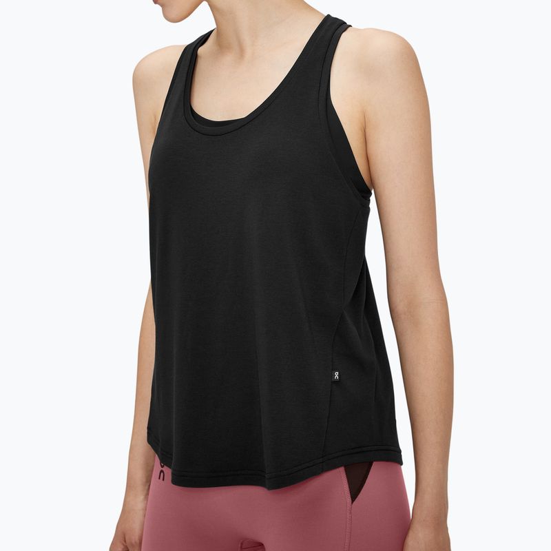 Women's Running T-Shirt On Running Focus Top schwarz 4