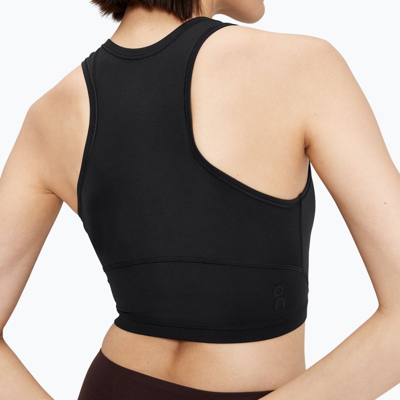 On Running Movement Crop schwarzes Damen-T-Shirt 5
