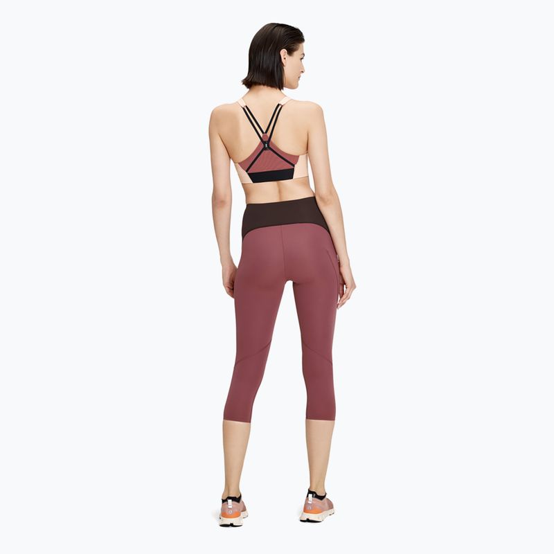 Leggings Damen On Movement 3/4 cherry/ox 3