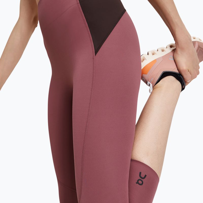 Leggings Damen On Movement 3/4 cherry/ox 6