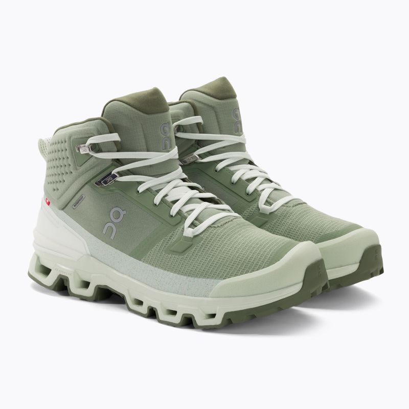 Herren-Trekkingschuhe On Cloudrock 2 Wasserdicht reseda/aloe 4