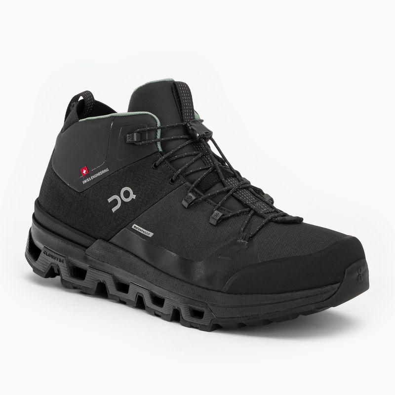Herren-Trekkingschuhe On Cloudtrax Wasserdicht schwarz 3MD10870553