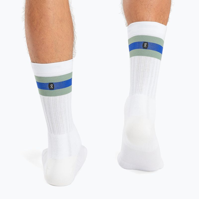 Socken Herren On Tennis white/green 3