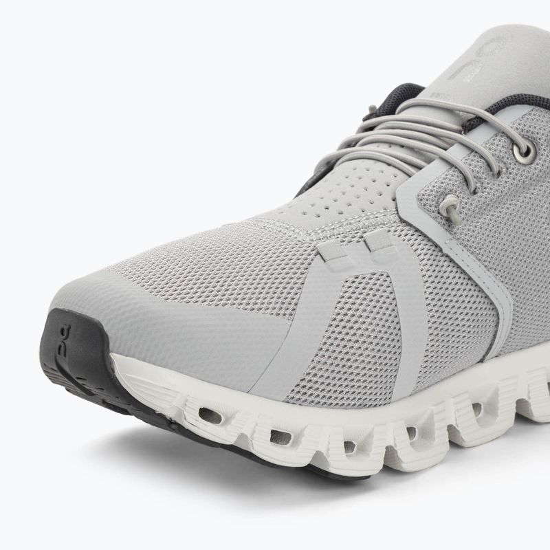 Herren On Running Cloud 5 glacier/weiß Laufschuhe 7