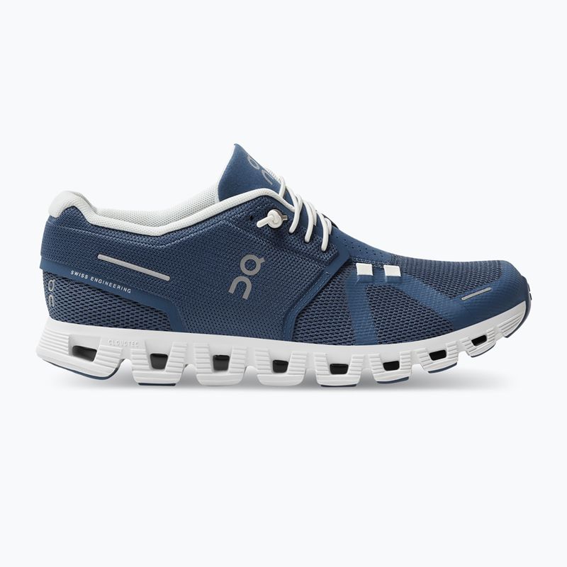 Damen On Cloud 5 denim/weiß Laufschuhe 9