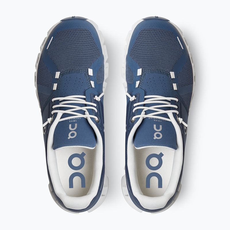 Damen On Cloud 5 denim/weiß Laufschuhe 13