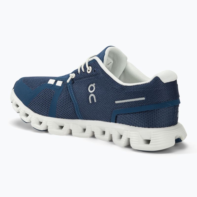 Damen On Cloud 5 denim/weiß Laufschuhe 3