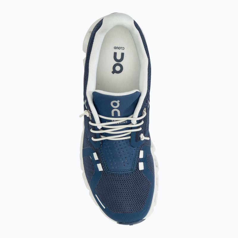 Damen On Cloud 5 denim/weiß Laufschuhe 5
