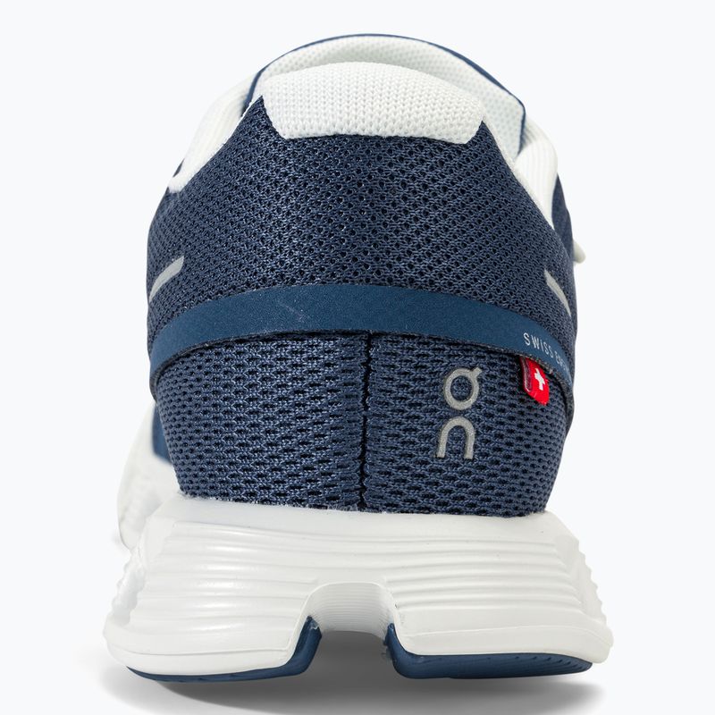 Damen On Cloud 5 denim/weiß Laufschuhe 6