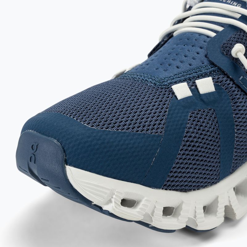 Damen On Running Cloud 5 denim/weiß Laufschuhe 7