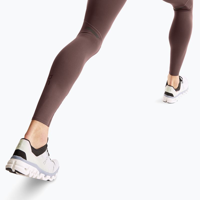Herren Laufleggings On Performance Winter Traube 5