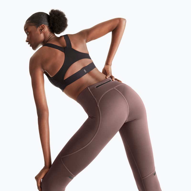 Women's running leggings On Running Performance Winter grape 4