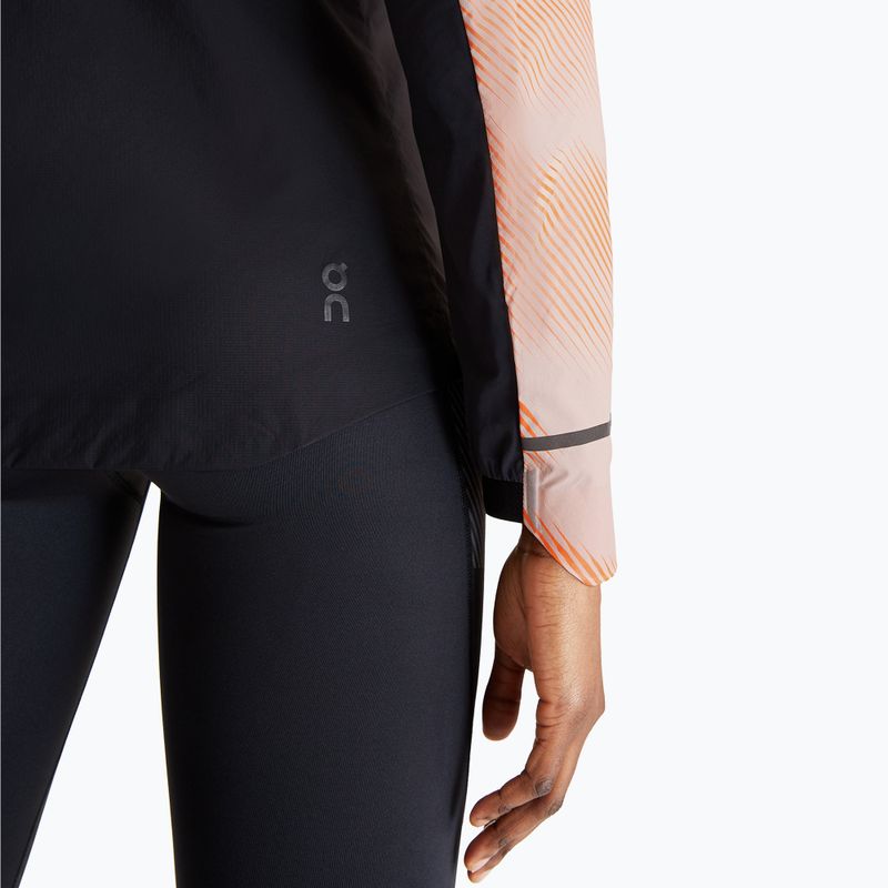 Women's On Running Weather Lumos Laufjacke woodrose/schwarz 5