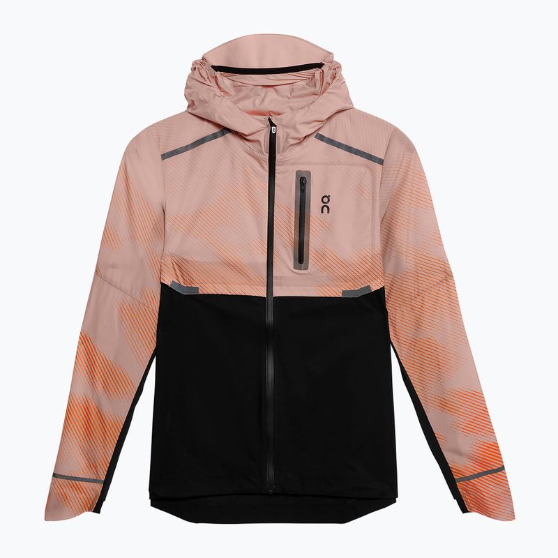 Women's On Running Weather Lumos Laufjacke woodrose/schwarz 6