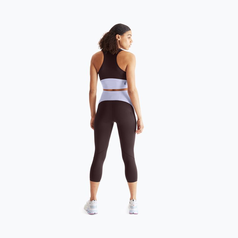 Damen-T-Shirt On Running Movement Crop lavendel 3