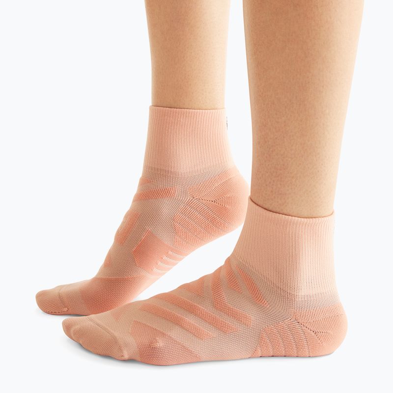 Women's On Running Performance Mid rose/flamingo Laufsocken 7