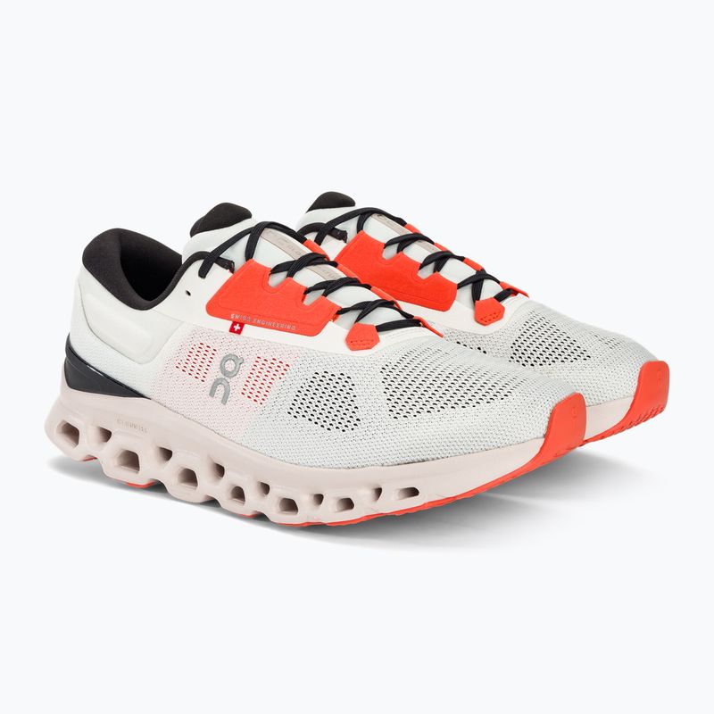 Herren On Cloudstratus 3 undyed-weiß/sand Laufschuhe 6
