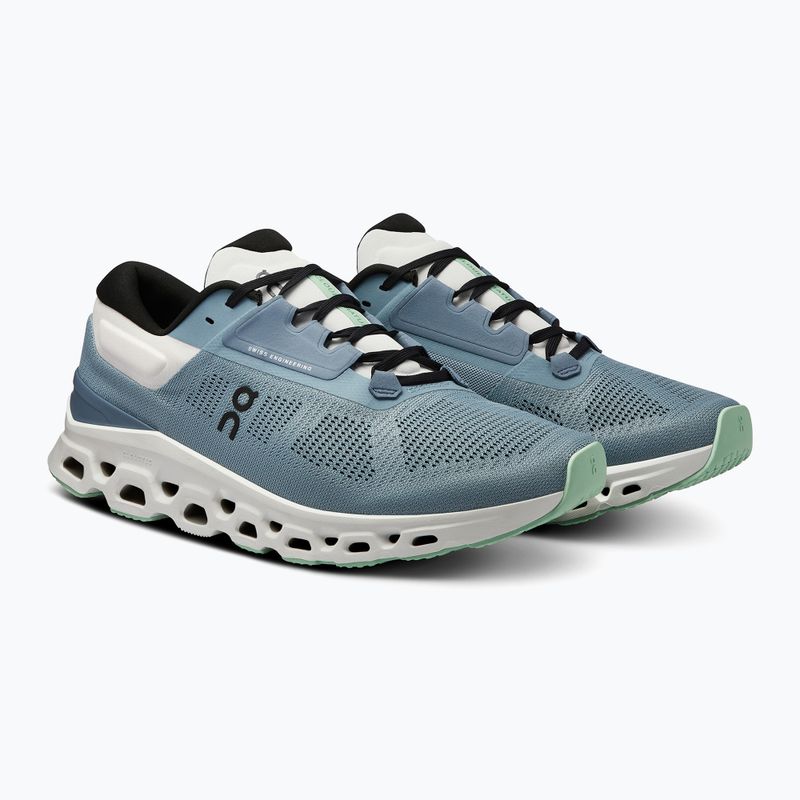 Männer On Cloudstratus 3 waschen/Metall Laufschuhe 10