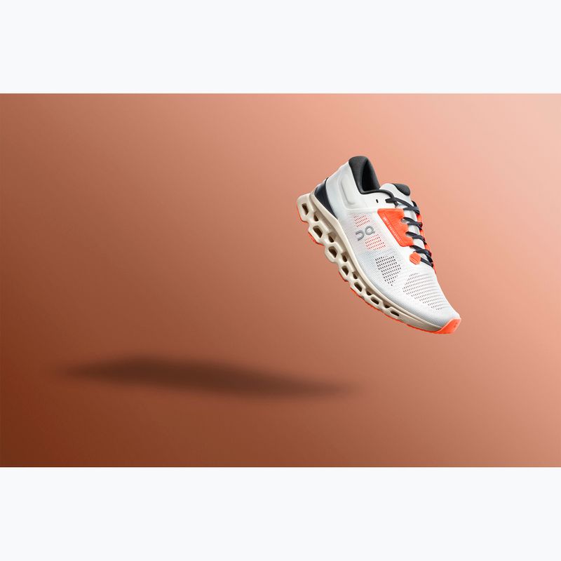 Laufschuhe Damen On Cloudstratus 3 undyed white/sand 8