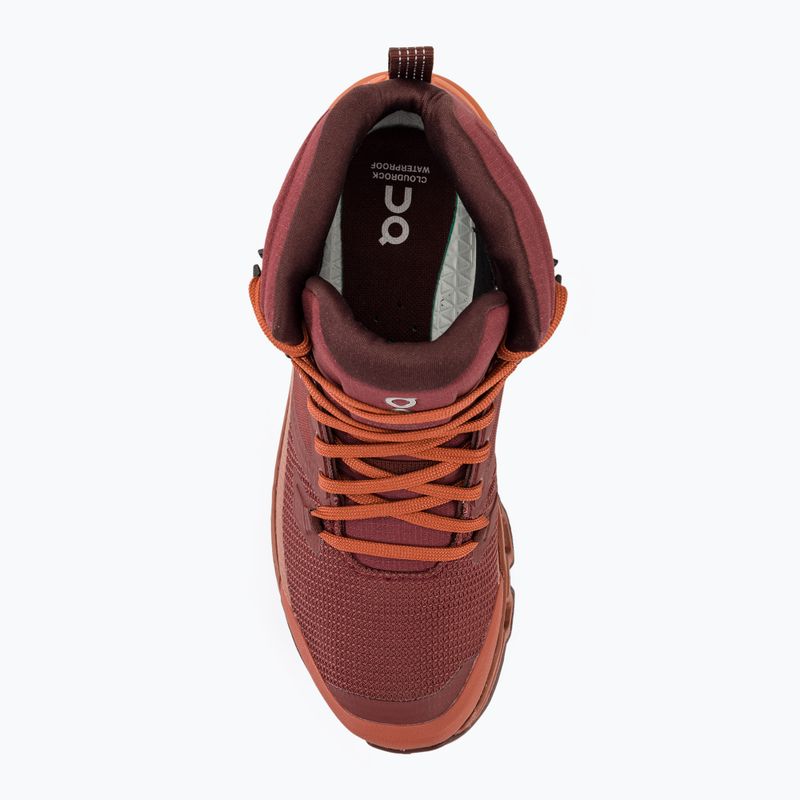 Women's Trekking Schuhe On Cloudrock 2 Wasserdicht beet/auburn 5