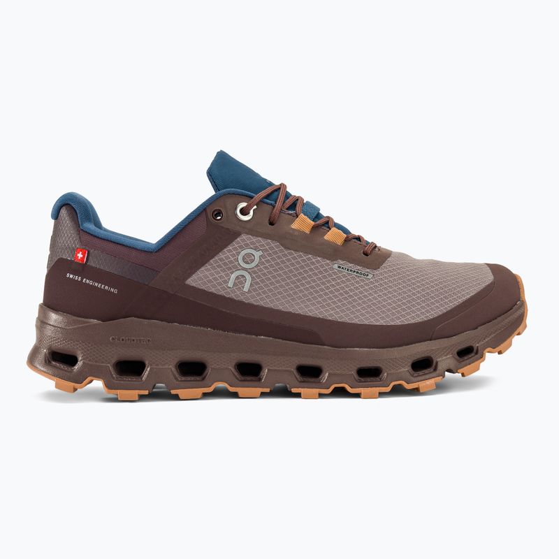 Women's On Running Cloudvista Wasserdichte Zink/Grape Laufschuhe 2