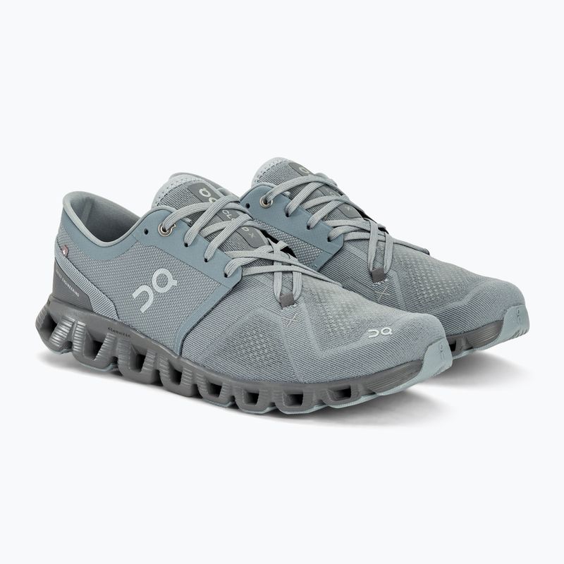 Herren On Running Cloud X 3 mist/rock Laufschuhe 5