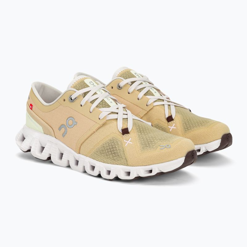 Damen On Cloud X 3 savannah/frost Laufschuhe 4