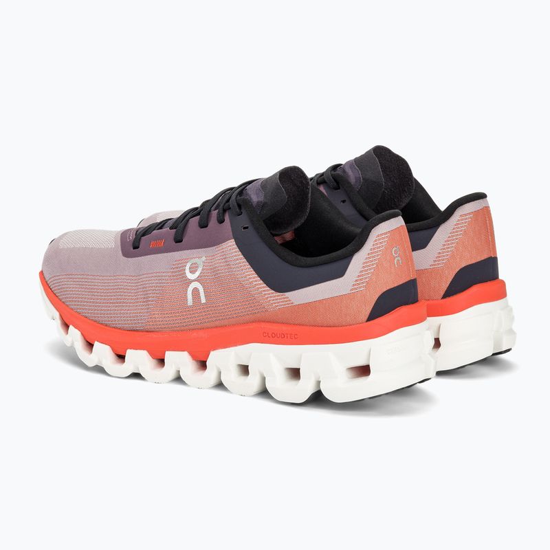 Damen On Cloudflow 4 quartz/flam Laufschuhe 4