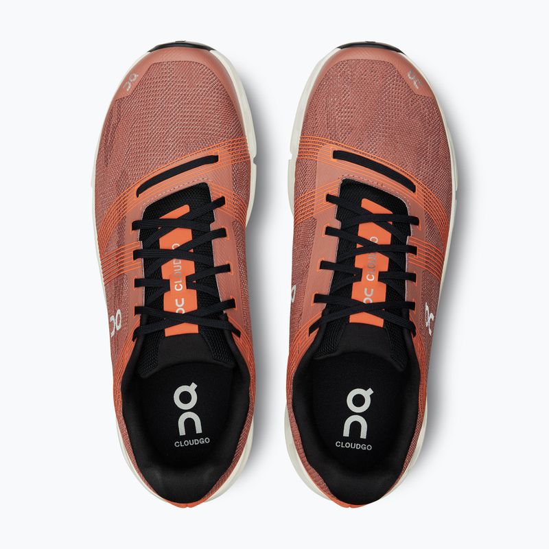 Herren On Cloudgo mahagoni/elfenbeinv Laufschuhe 6