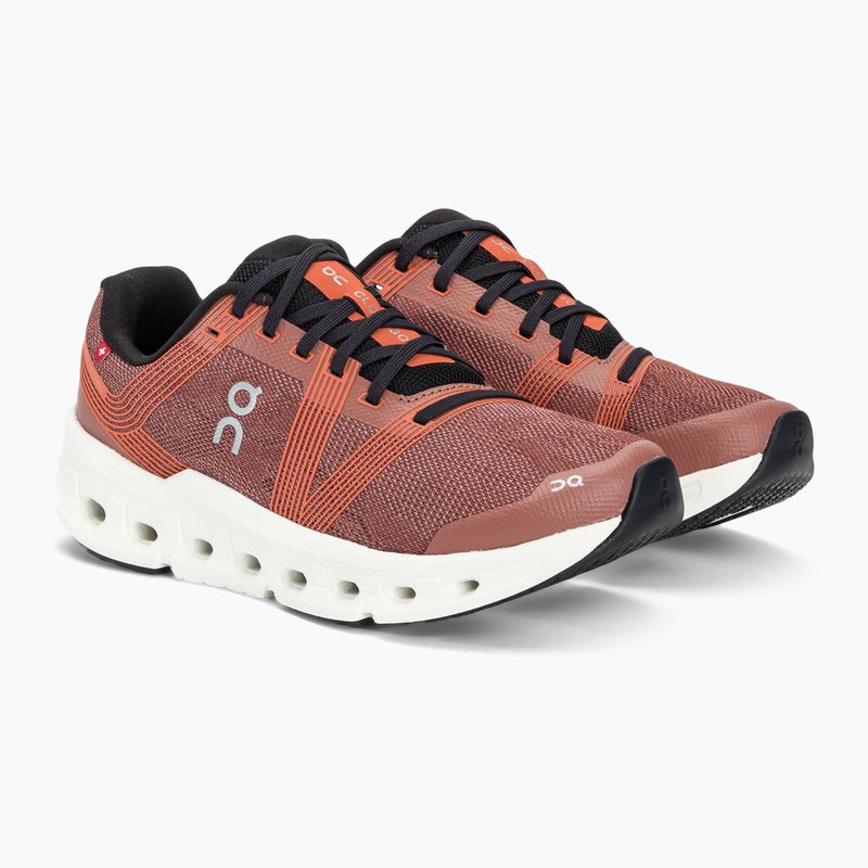 On Cloudgo Damen Laufschuhe mahagoni/elfenbein 5