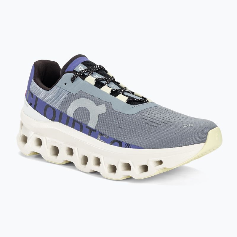 Herren On Cloudmonster mist/blueberry Laufschuhe
