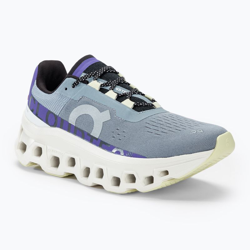 Laufschuhe Damen On Running Cloudmonster mist/blueberry