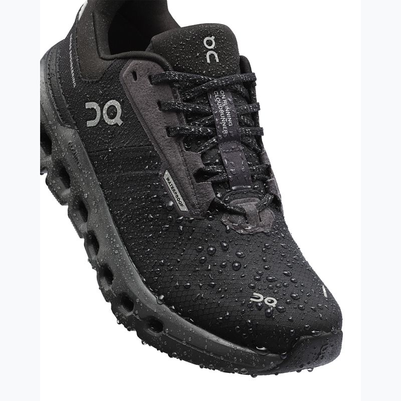 Damen Laufschuhe On Cloudrunner 2 Wasserdicht magnet/schwarz 14