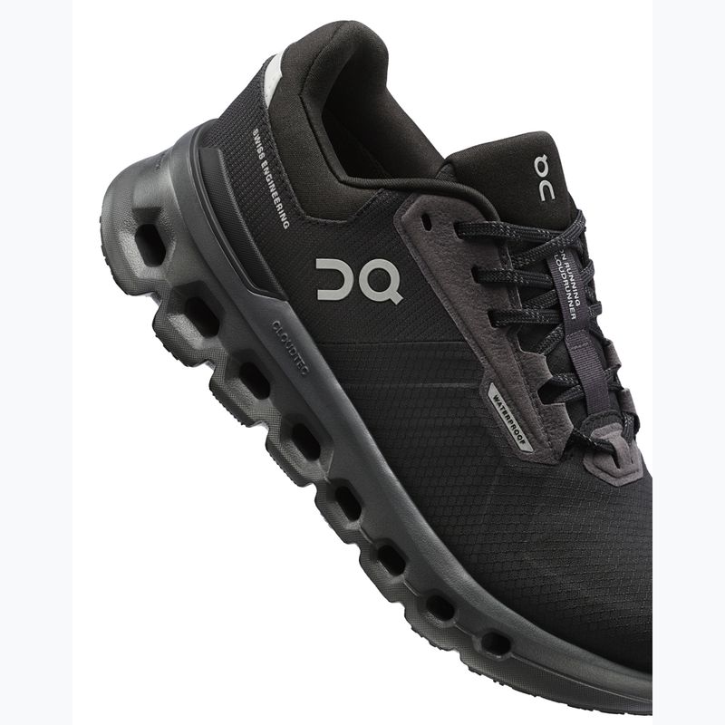 Damen Laufschuhe On Cloudrunner 2 Wasserdicht magnet/schwarz 15