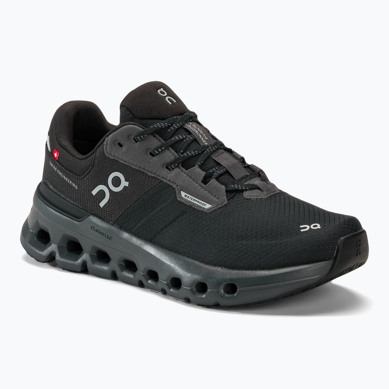 Damen Laufschuhe On Cloudrunner 2 Wasserdicht magnet/schwarz