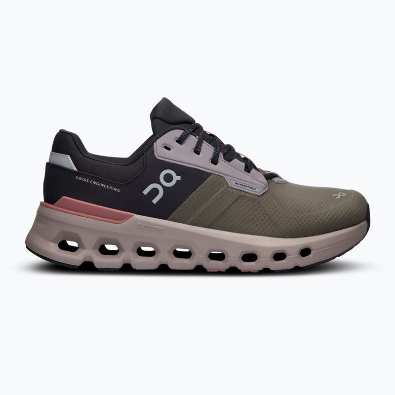 Damen On Cloudrunner 2 Wasserdicht oliv/mahagoni Laufschuhe 9