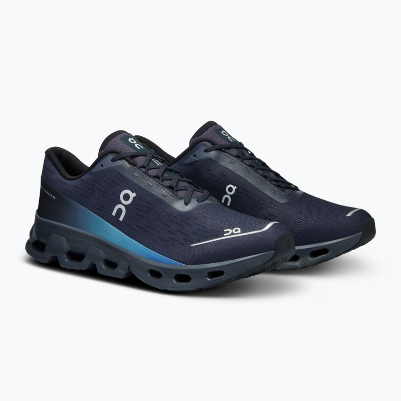 Herren On Cloudspark schwarz/blaubeere Laufschuhe 8