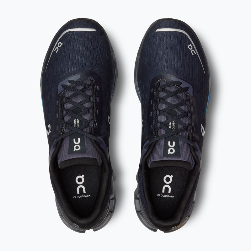 Herren On Cloudspark schwarz/blaubeere Laufschuhe 13