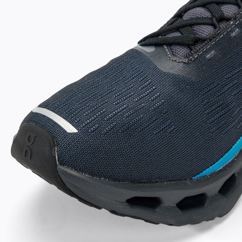 Herren On Cloudspark schwarz/blaubeere Laufschuhe 7