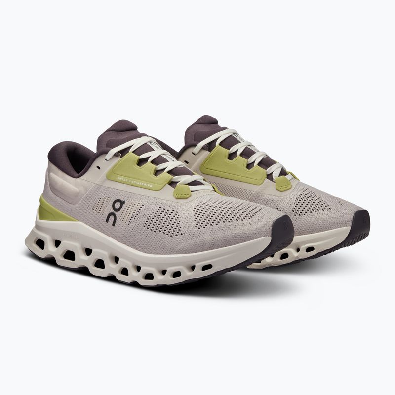 Frauen On Running Cloudstratus 3 Perle / Elfenbein Laufschuhe