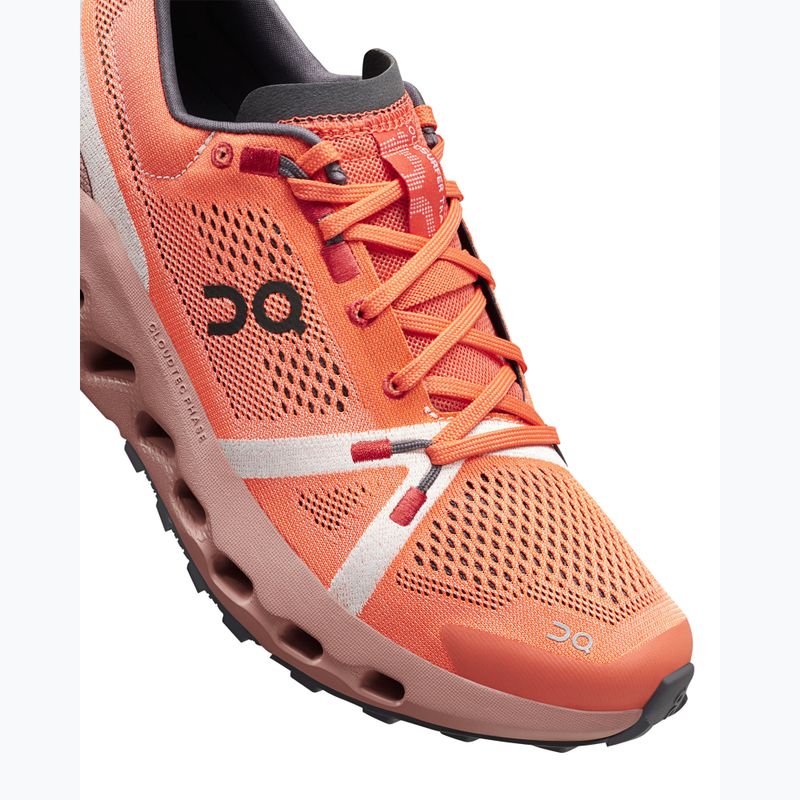 Herren On Cloudsurfer Trail Flamme/Staubrosa Laufschuhe 14