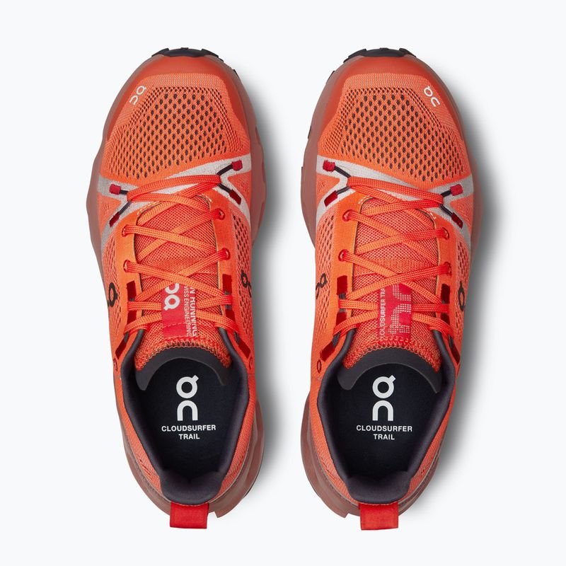 Damen On Cloudsurfer Trail Flamme/Staubrosa Laufschuhe 13