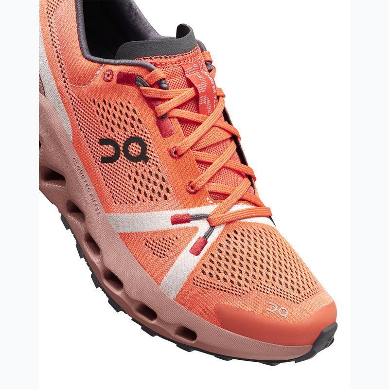 Damen On Cloudsurfer Trail Flamme/Staubrosa Laufschuhe 14