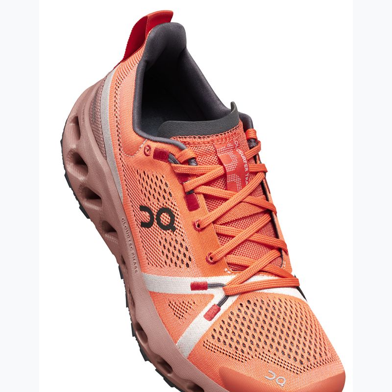 Damen On Cloudsurfer Trail Flamme/Staubrosa Laufschuhe 15