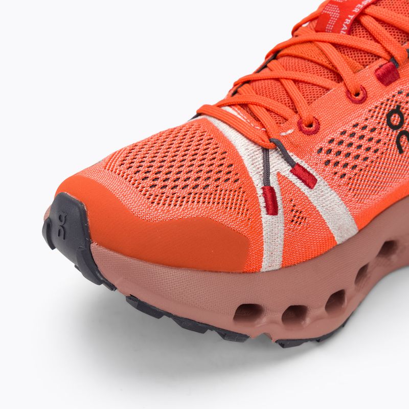 Damen On Cloudsurfer Trail Flamme/Staubrosa Laufschuhe 7