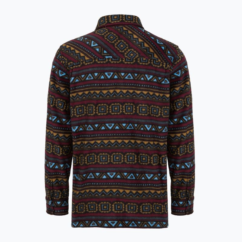 Herrenhemd ThirtyTwo Rest Stop Zip Up maroon 2