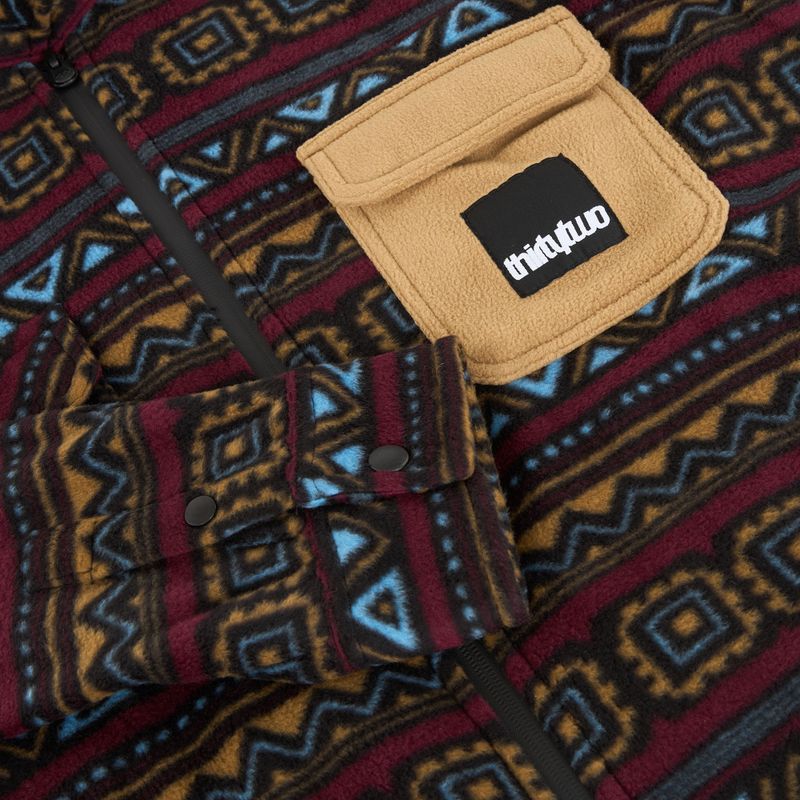 Herrenhemd ThirtyTwo Rest Stop Zip Up maroon 3