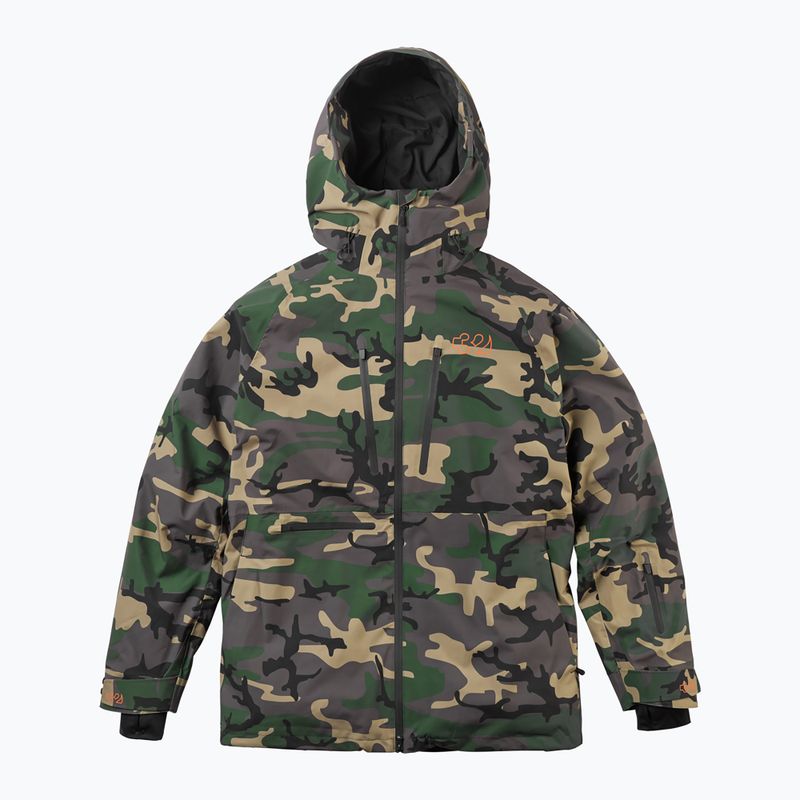 Herren-Snowboardjacke ThirtyTwo TM Recycled X Fava camo